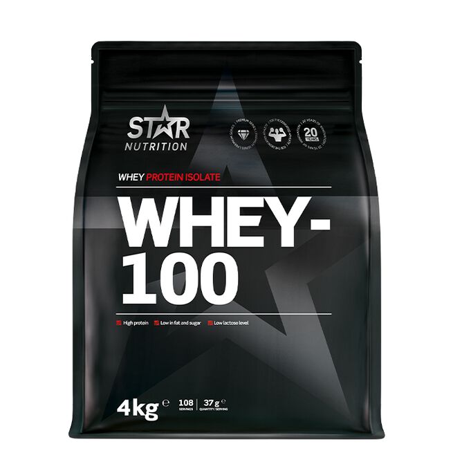Whey-100 Myseprotein 4 kg Naturell